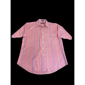 Vintage Christian Dior Chemise Button Up Shirt Mens M Vertical Striped